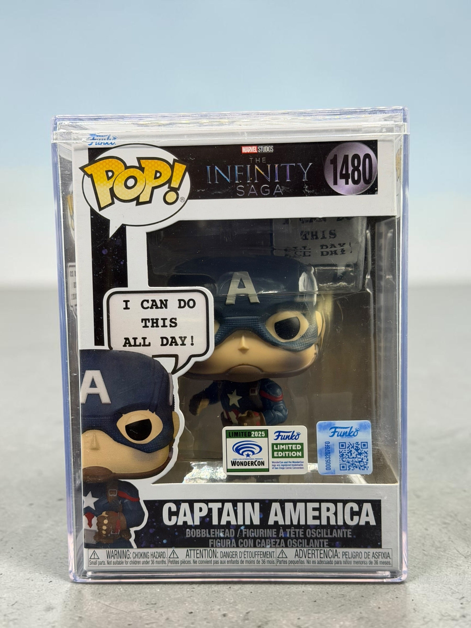 Funko Pop! Captain America “I Can Do This All Day!” #1480 WonderCon 2025 Exclusive – The Infinity Saga