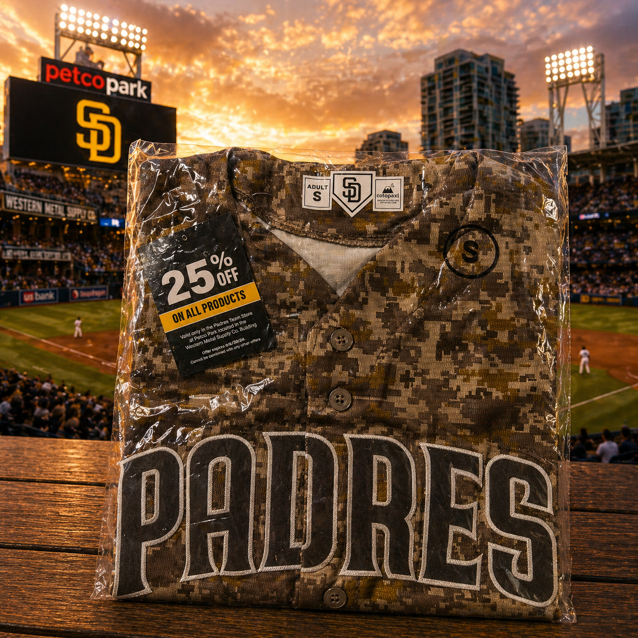 San Diego Padres 2025 Military Appreciation Digital Camo Jersey