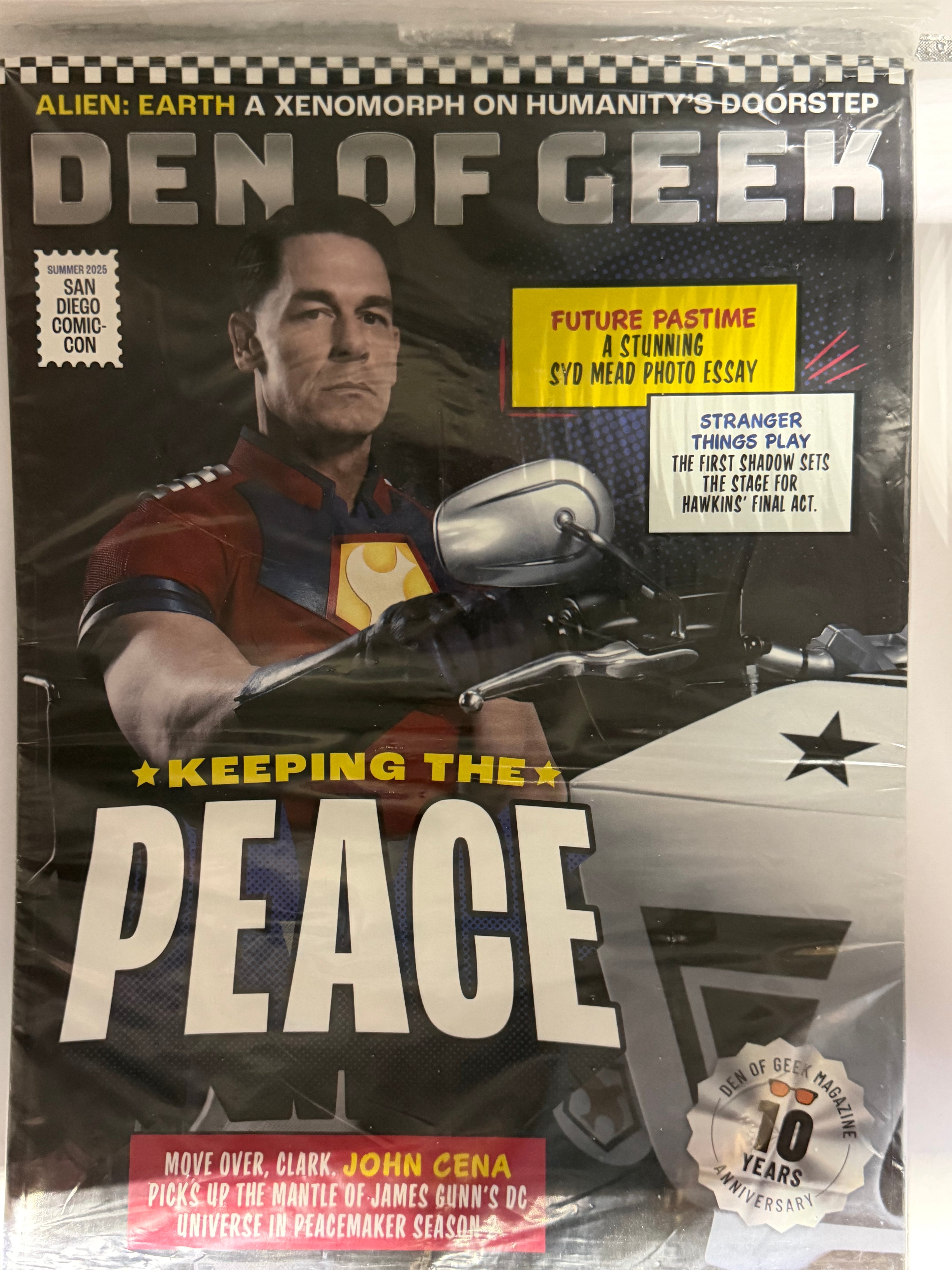 Den of Geek Magazine – SDCC 2025 Exclusive Peacemaker Cover Featuring John Cena