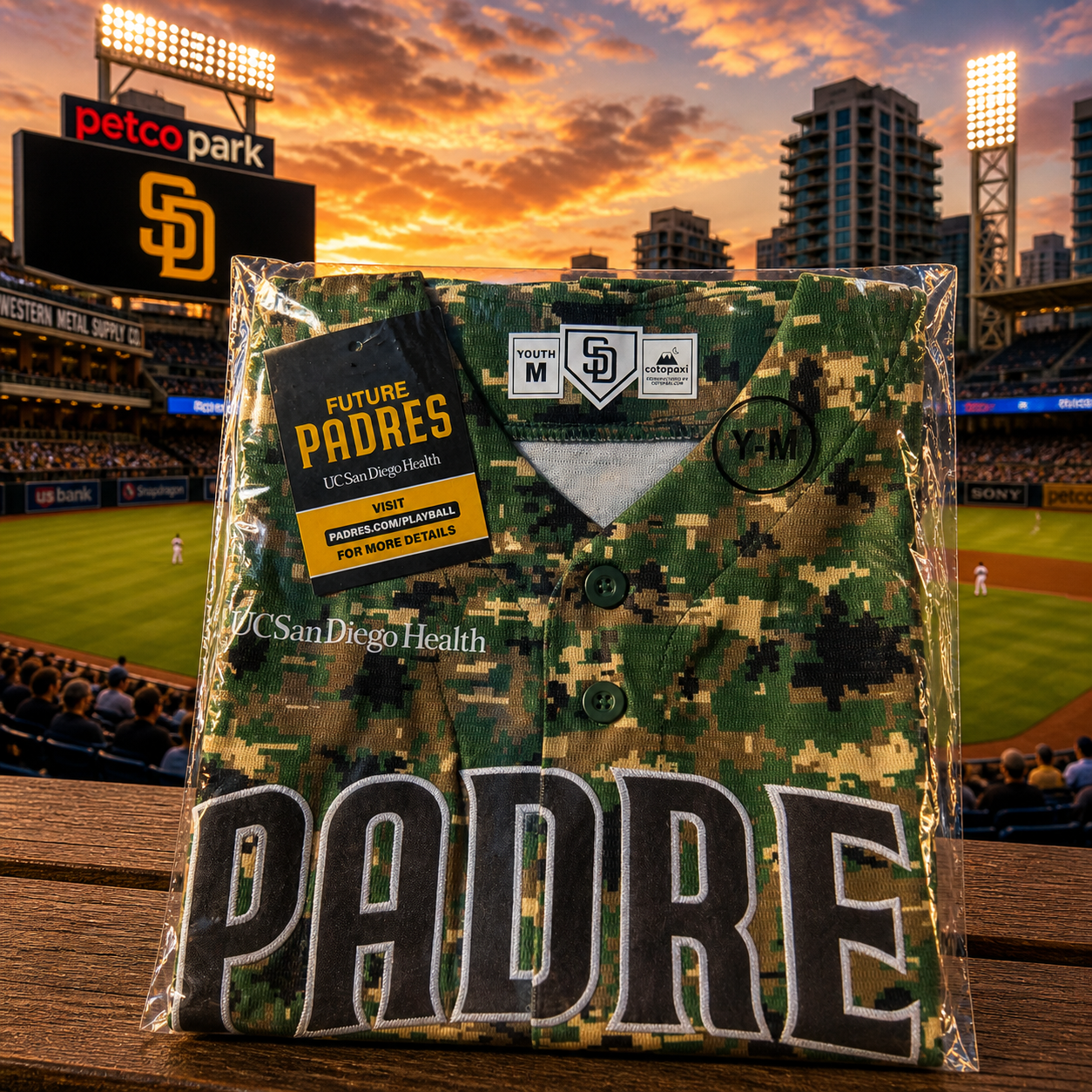 San Diego Padres 2023 Military Appreciation Digital Camo Jersey – Green