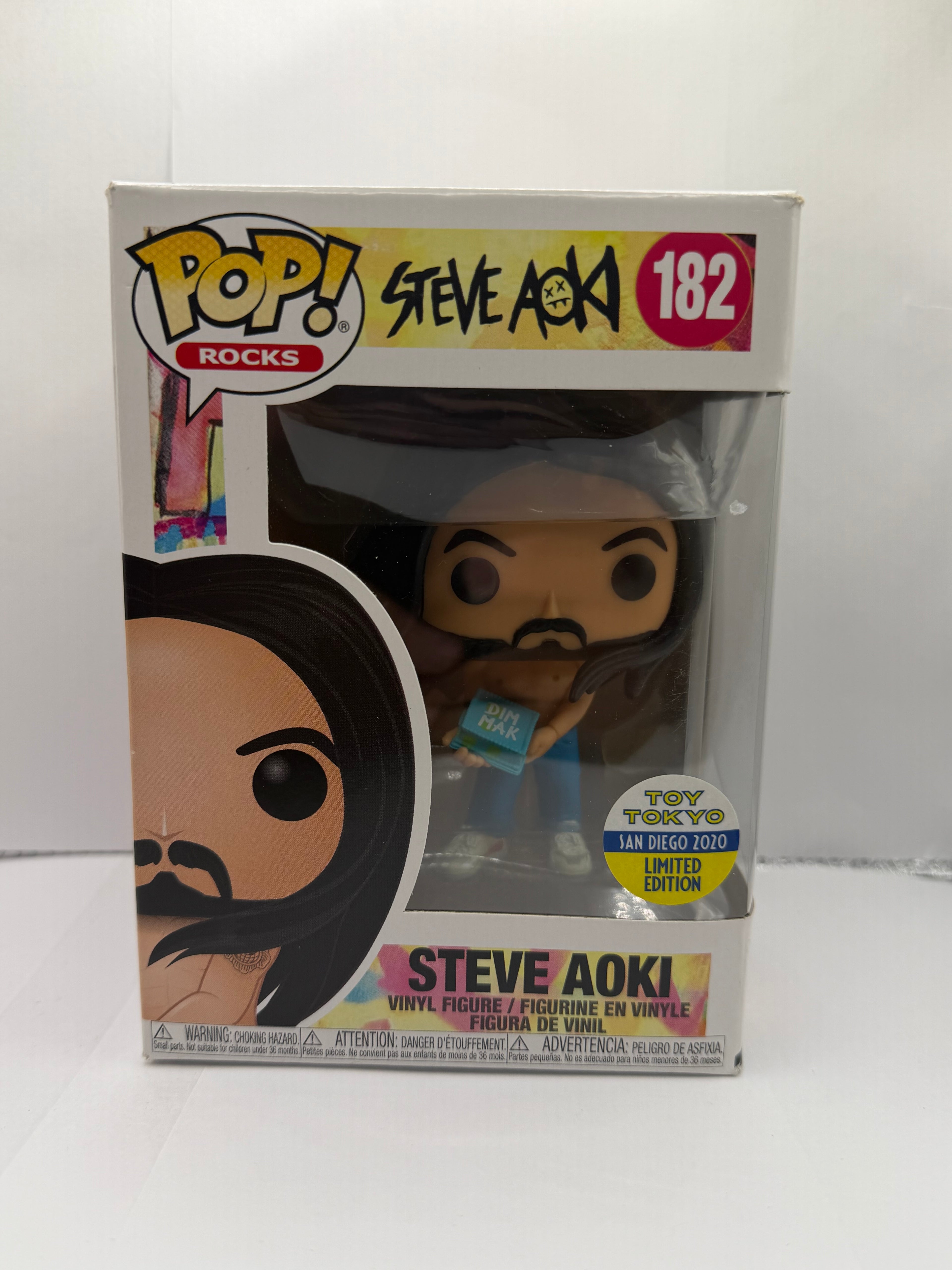 Funko Pop! Rocks – Steve Aoki #182 (Toy Tokyo San Diego 2020 Limited Edition)