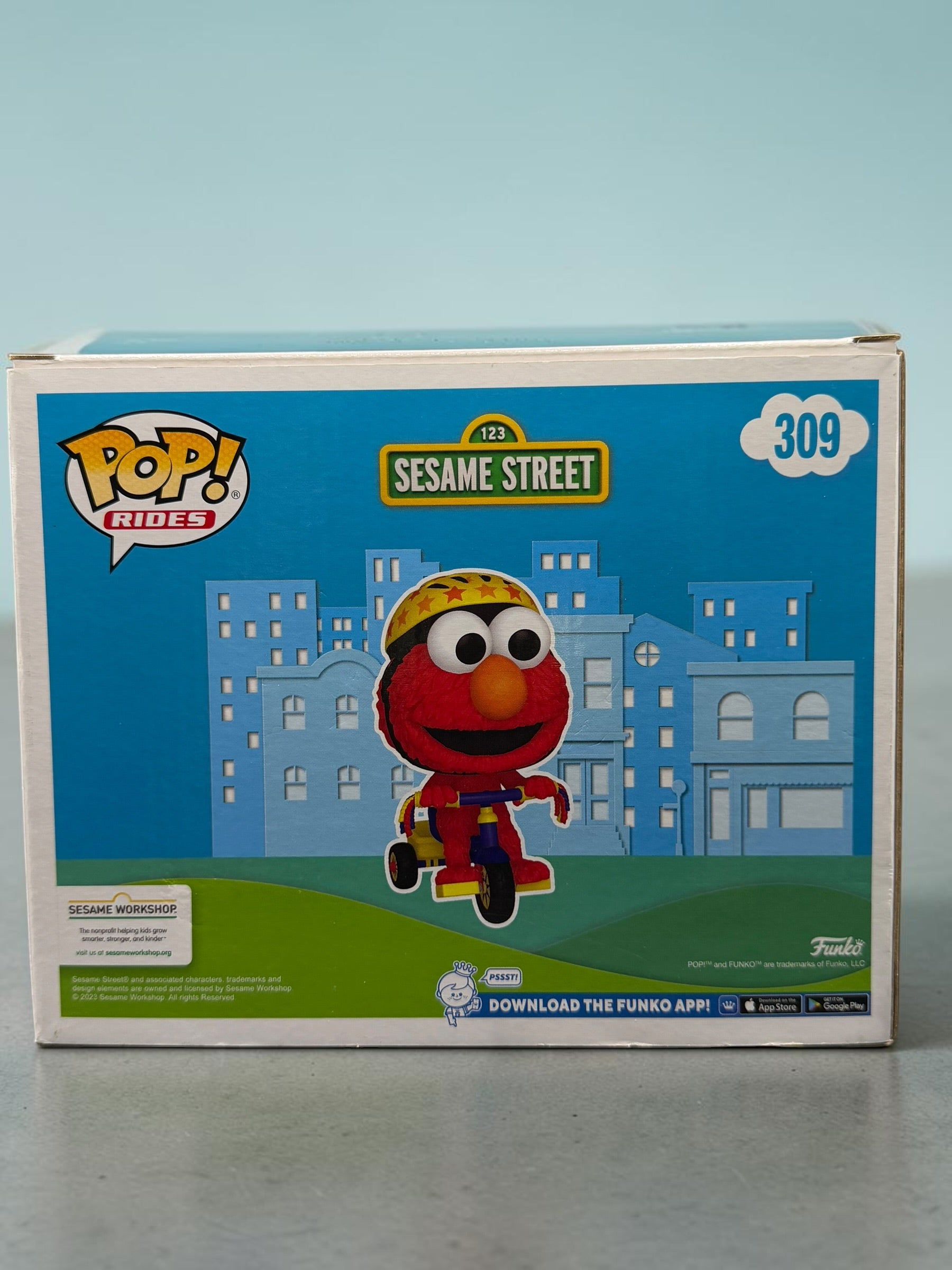 Funko Pop! Rides Sesame Street Elmo on Trike #309 Flocked TargetCon 2024 Limited Edition Exclusive