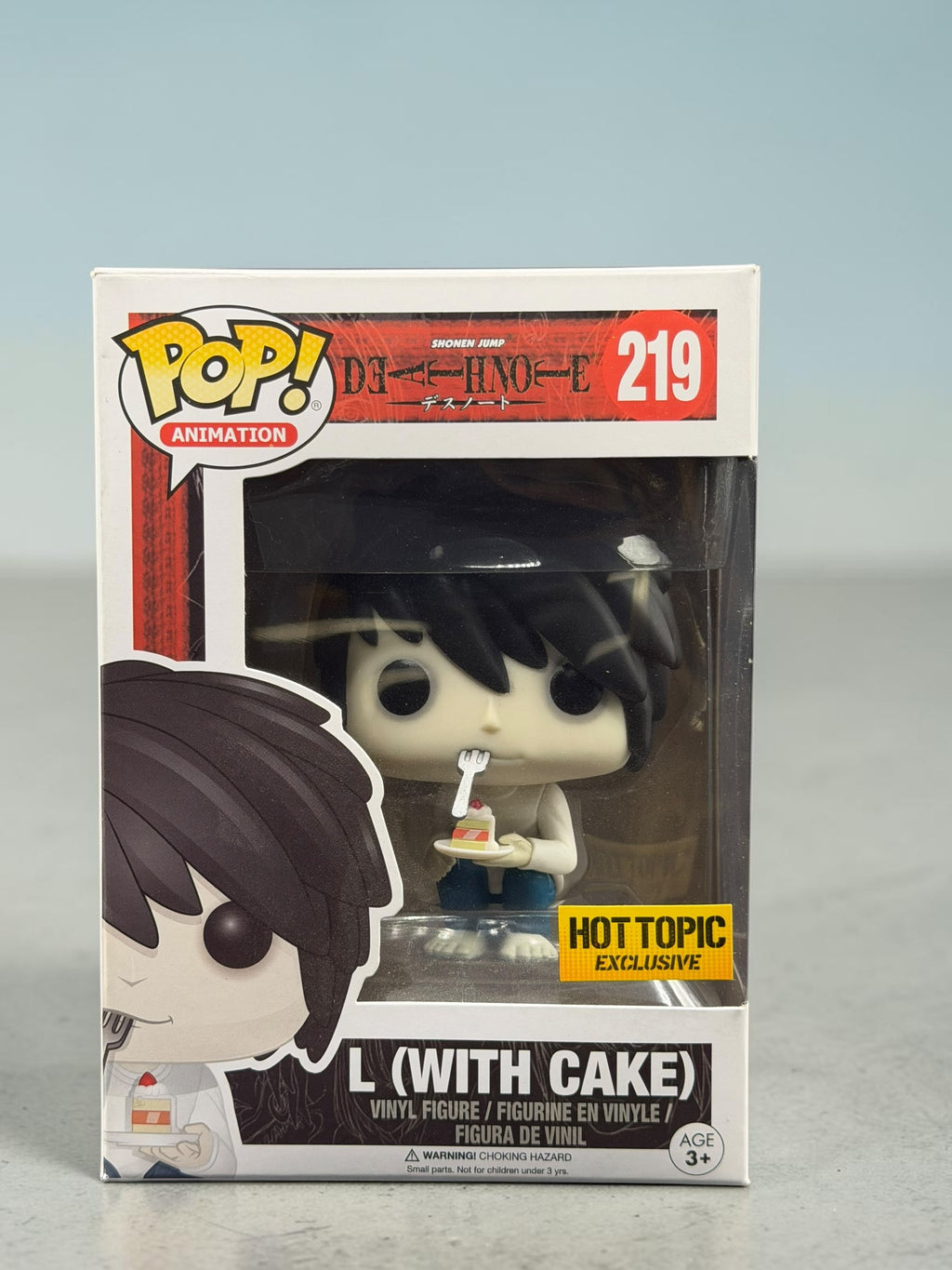 Funko Pop! Animation Death Note L (With Cake) #219 Hot Topic Exclusive