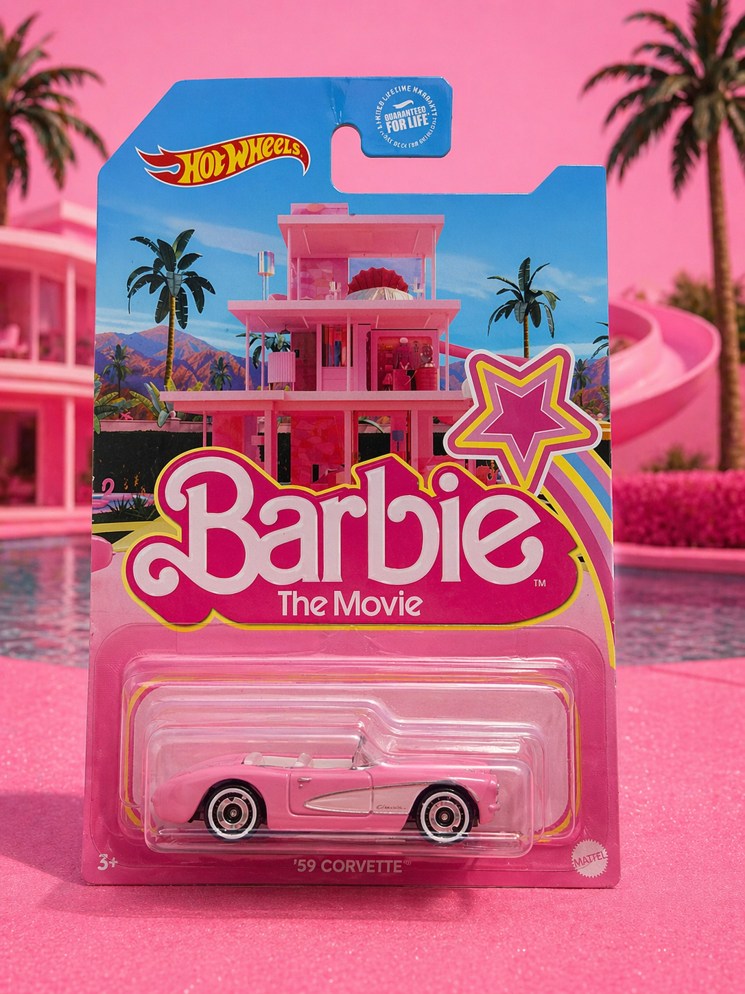 Hot Wheels Barbie The Movie ’59 Corvette – Pink Convertible Collectible