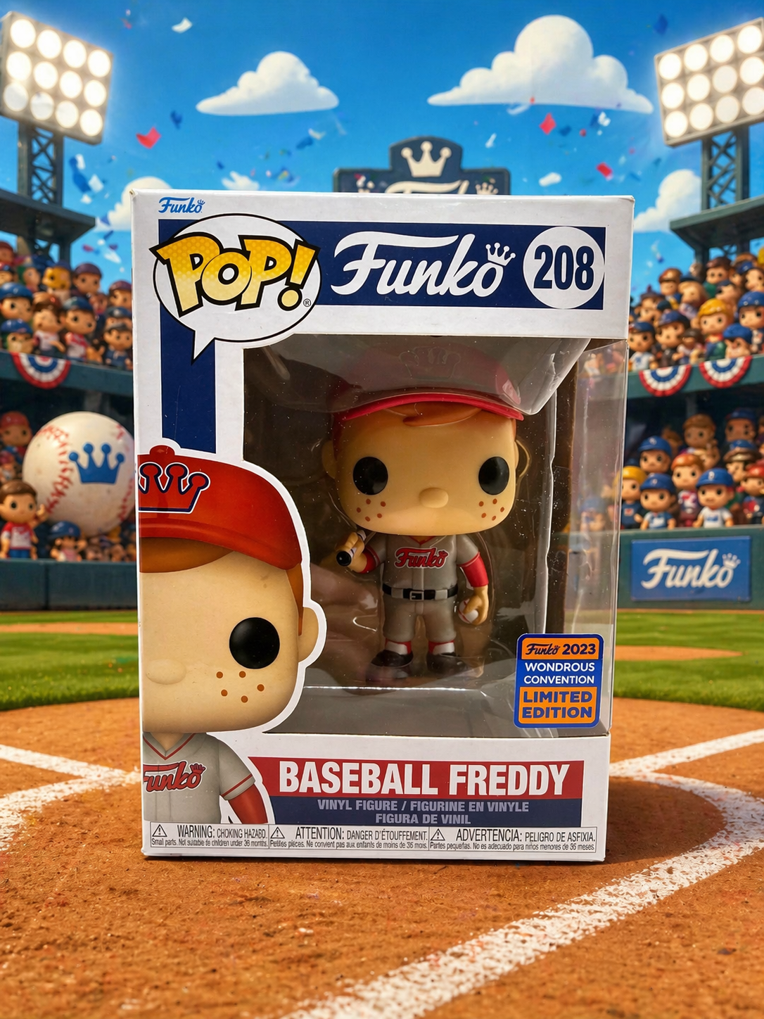 Funko Pop! Baseball Freddy #208 – 2023 Wondrous Convention Limited Edition