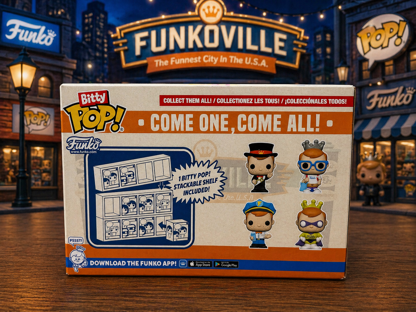Funko Bitty Pop! Funkoville 2023 Summer Convention Limited Edition – Freddy Funko 4-Pack