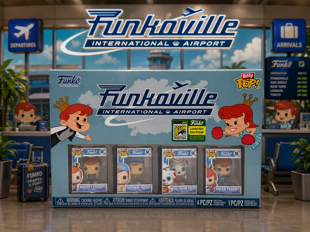Funko Bitty Pop! Funkoville International Airport SDCC 2024 Limited Edition 4-Pack
